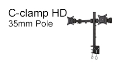C-clamp HD 35mm Pole